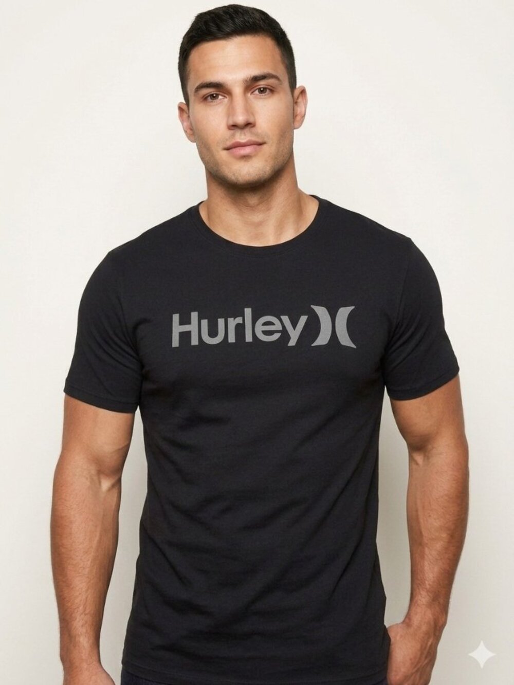 Hurley Men's One & Only Graphic Tee Black Size XL